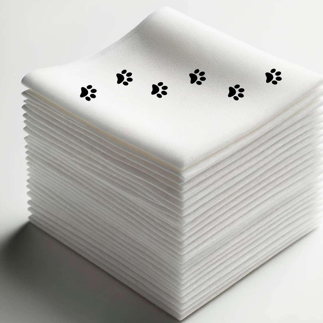 DAVELEN Disposable Pet Towels – 50 Eco-Friendly Wipes