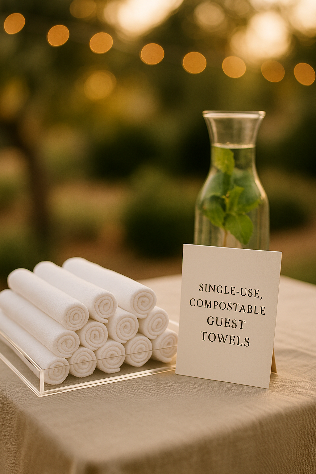 How to Use DAVELEN Disposable Towels as Event Attendee Freshening Cloths