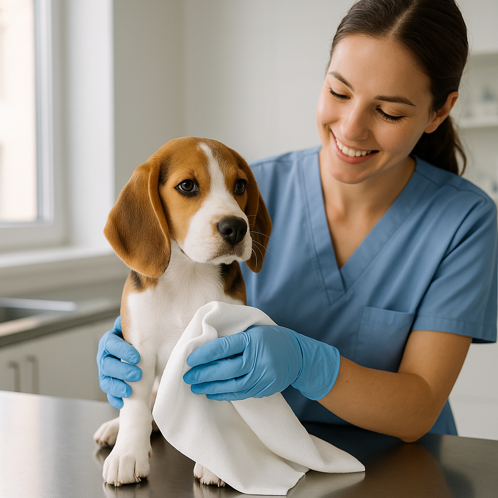 Fast, hygienic, and gentle on pets. DAVELEN single‑use towels streamline exams, grooming, and surgery prep—no laundry, no cross‑overs.