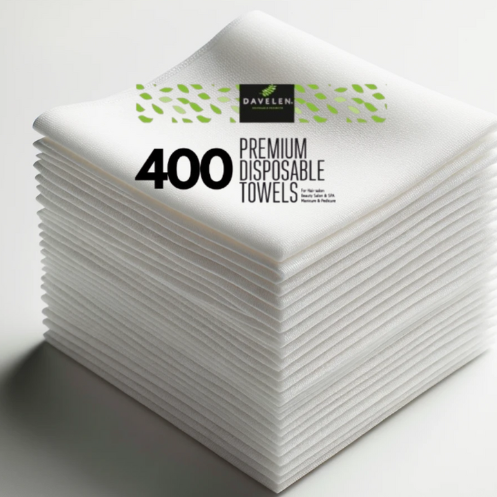 400 PREMIUM Large Disposable Towels (White)/spa towels