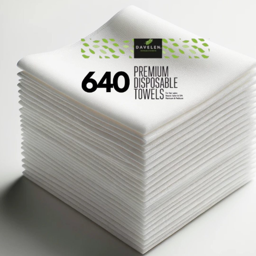 640 PREMIUM Large Disposable Towels (White)/ Spa towels