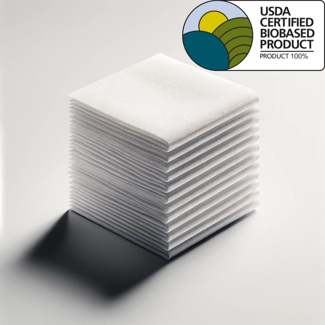DAVELEN Natural Disposable Towels — USDA Certified Biobased (100%) | Soft, Absorbent, Hygienic