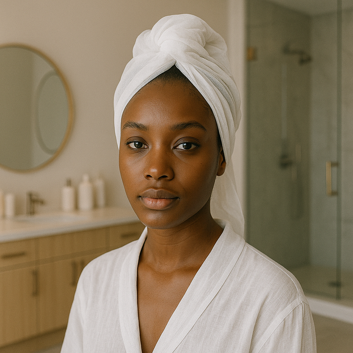 Curly Hair Plopping Towel – Disposable, Seam-Free, Anti-Frizz, Lint-Free Viscose (32×16, White, 50-Pack)