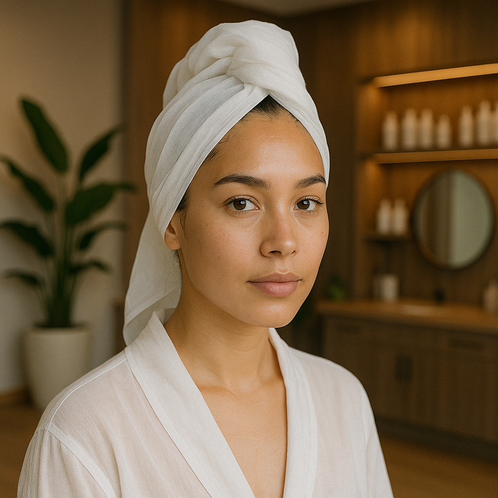 Curly Hair Plopping Towel – Disposable, Seam-Free, Anti-Frizz, Lint-Free Viscose (32×16, White, 50-Pack)