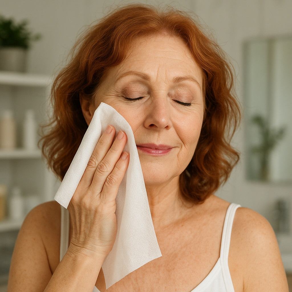 DAVELEN 15x15 Disposable Towels – Soft Lint-Free Facial & Spa Wipes