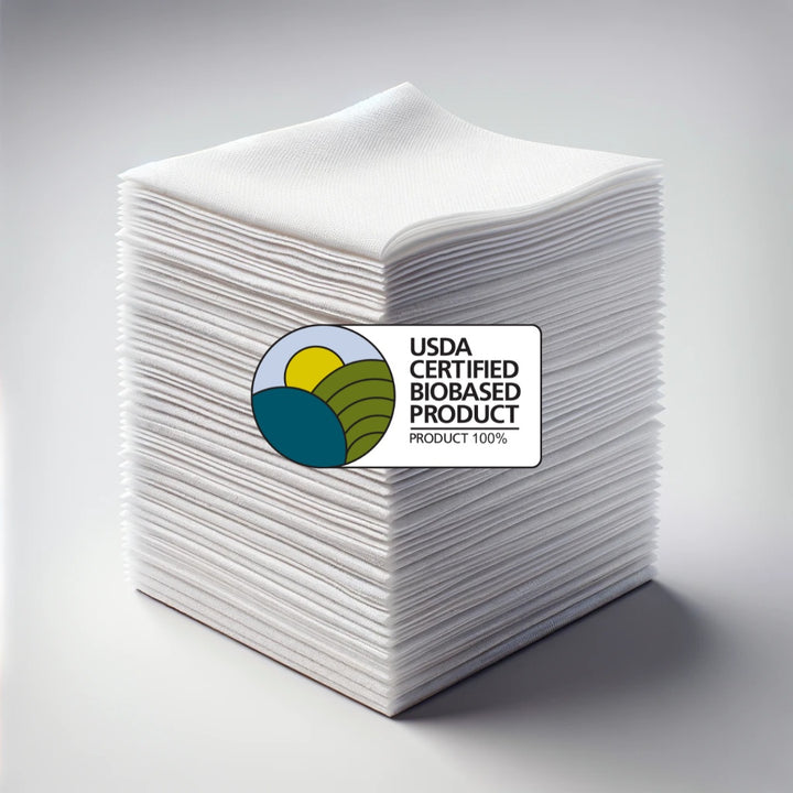 DAVELEN Natural Disposable Towels — USDA Certified Biobased (100%) | Soft, Absorbent, Hygienic