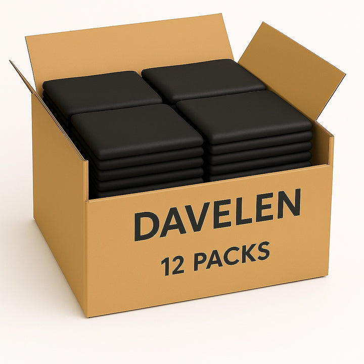 PREMIUM Disposable Salon Towels – Black (31.5" × 15.7"), 50-Pack | 100% Viscose Rayon, Low-Lint & Stain-Hiding | DAVELEN