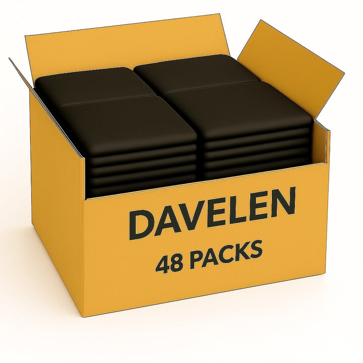 PREMIUM Disposable Salon Towels – Black (31.5" × 15.7"), 50-Pack | 100% Viscose Rayon, Low-Lint & Stain-Hiding | DAVELEN