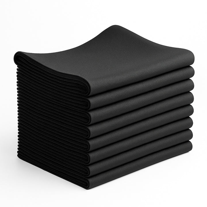 PREMIUM Disposable Salon Towels – Black (31.5" × 15.7"), 50-Pack | 100% Viscose Rayon, Low-Lint & Stain-Hiding | DAVELEN