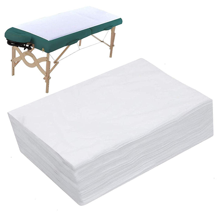 Spa Bed Sheets Disposable 20 sheets 75" x 31.5".  Massage Table Sheet Waterproof Bed Cover Non-woven Fabric. This product has a manufacturer's defect